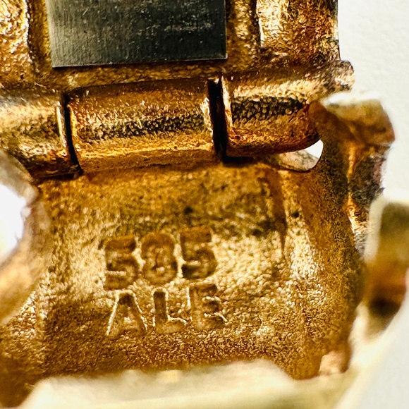 PANDORA 14K ALE 585 Gold Signature Clasp 925 Sterling Silver Bracelet 7.5" - Picture 10 of 10